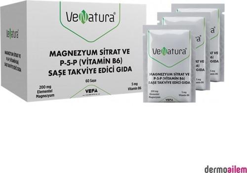 Magnezyum Sitrat ve P-5-P (Vitamin B6) 60 Saşe