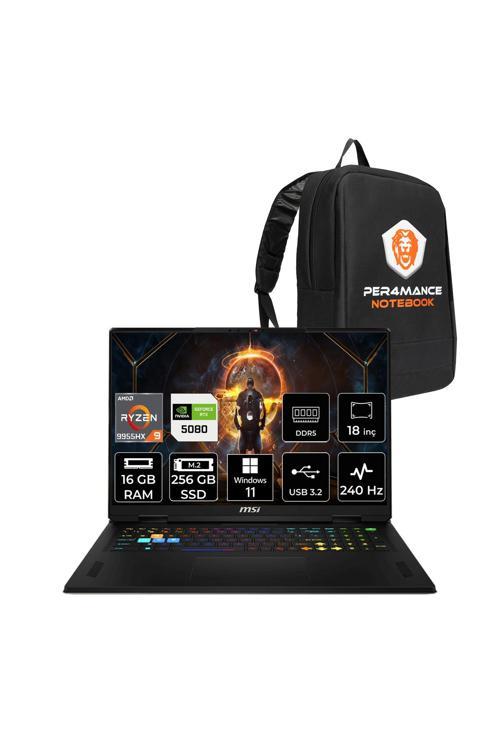 Vector A18 HX R9 9955HX 16GB 256GB SSD RTX5080/16GB 175W 18'' WQXGA W11H Gaming Laptop