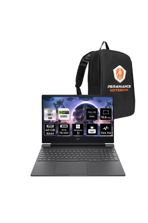 Victus 15 Intel Core 7 240H 40GB 4+4TB SSD RTX5060/8GB 15.6'' 144Hz FHD W11H Gaming Laptop