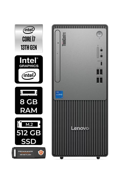ThinkCentre Neo 50T G5 i7 13700 8GB 512GB SSD W11P Masaüstü Bilgisayar & PER4 USB Bellek