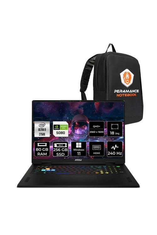 Vector 18 HX AI Ultra 9 275HX 80GB 256GB SSD RTX5080/12GB 175W 18" QHD+ 240Hz W11P Gaming Laptop