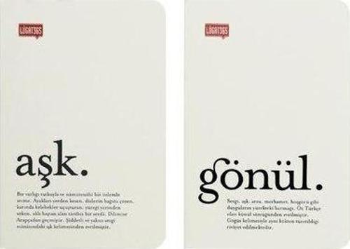 Lugat365 913 İkili Cep Defteri-Aşk&Gönül