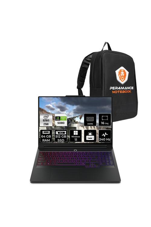 Legion Pro 7 Ultra 9 275HX 64GB 512GB SSD RTX5080/16GB 175W 240Hz WQXGA OLED 16" W11P Laptop