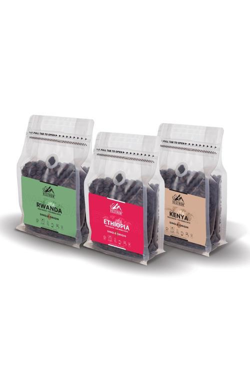 Avantaj Paketi 3X250Gr Etiyopya - Kenya - Ruanda Afrika Kahveleri Seti S3301