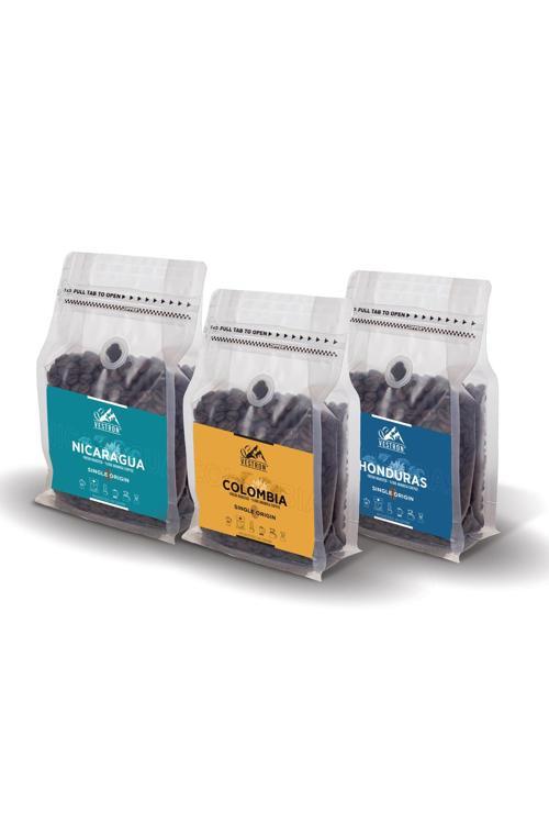 Avantaj Paketi 3X250Gr Nikaragua - Kolombiya - Honduras Popüler Filtre Kahve Seti S3304