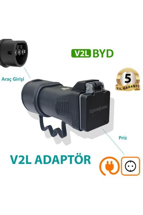 Byd V2L Adaptör Tekli, Elektrikli Aracınıza 220V Ev Tipi Priz İmkanı, Kampta - Seyahatte