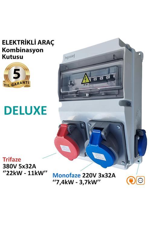 Elektrikli Araç Kombinasyon Kutusu Deluxe 5X32A + 3X32A + 1X16A
