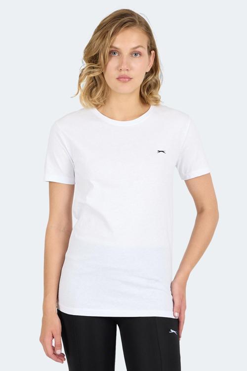 KORNELI I Kadın Slim Fit Beyaz Tişört