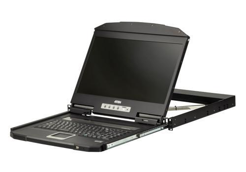 18.5  LCD screen with Full HD resolution of 1920 x 1080, Turkish keyboard (Ultra Short Depth Single Rail WideScreen LCD Console (USB, HDMI))