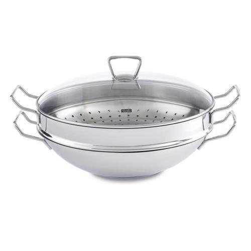 Kunming Cam Kapaklı Wok Tava 36 cm