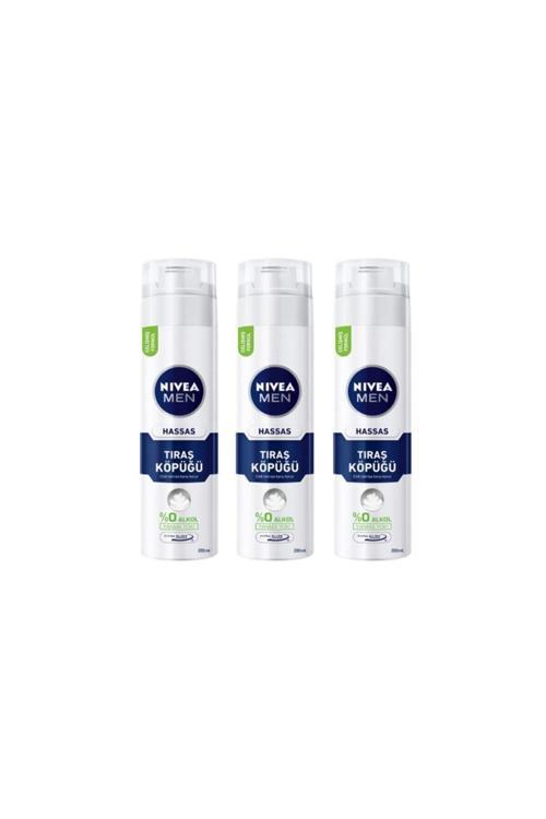 Nıvea Tıraş Köpüğü Hassas 200 ml / 3 Adet