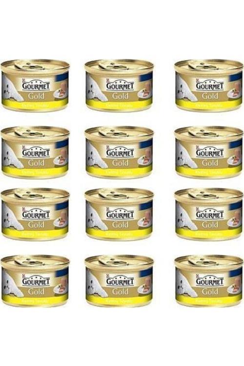 Gold Kıyılmış Tavuk Etli Kedi Konservesi 85 Gr X 12 Li Paket