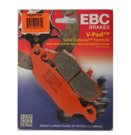 Kawasakı Z 750 2004-2006 Yarı Sinter Ön Sol Fren Fren Balata EBC   MTNM