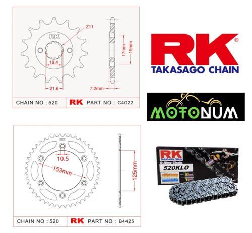 Honda Crf 250 Rk Premium Zincir Dişli Seti - Yüksek Performans Ve Uzun Ömür