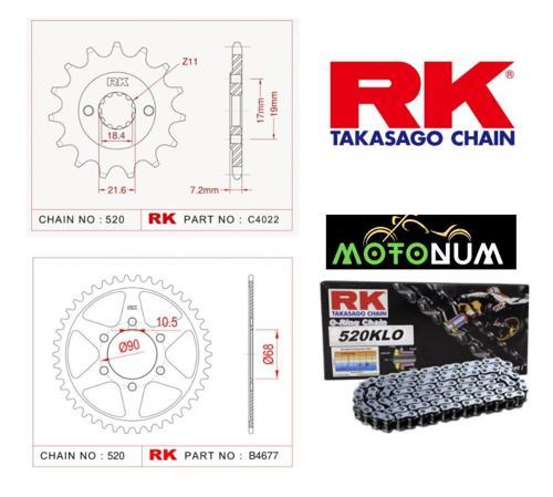 Honda Cb 250 R Rk Premium Zincir Dişli Seti - Yüksek Performans Ve Uzun Ömür