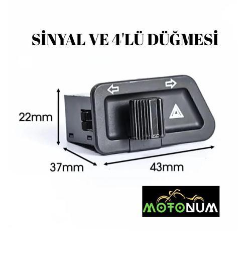 Honda Activac S 4 lü ve Sinyal Düğmesi 