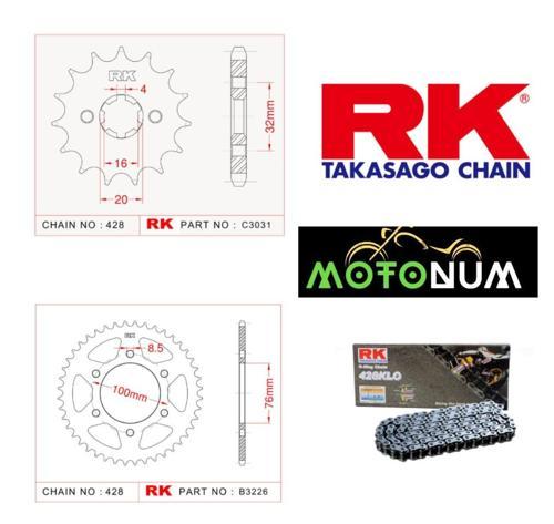 Yamaha R 125 Rk Premium Zincir Dişli Seti - Yüksek Performans Ve Uzun Ömür