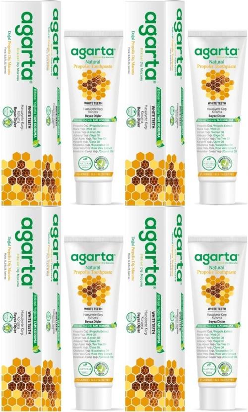 Doğal Diş Macunu 100ML Propolisli (4 Lü Set)