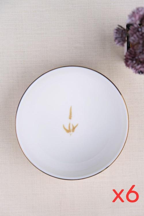 Porselen Natura Marinum Altın Yaldız Kase 13,50cm 6 lı