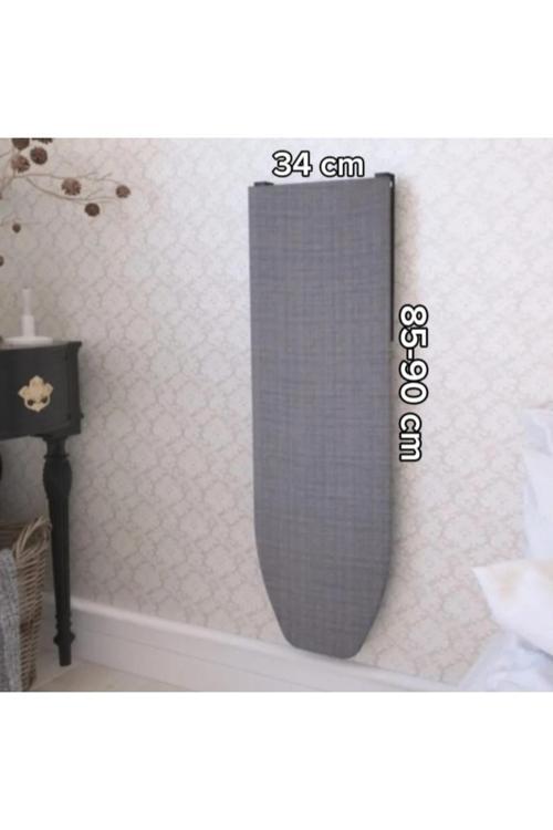 Pratik Katlanır Duvara Monte Ütü Masası Kolay Kullanım Bej