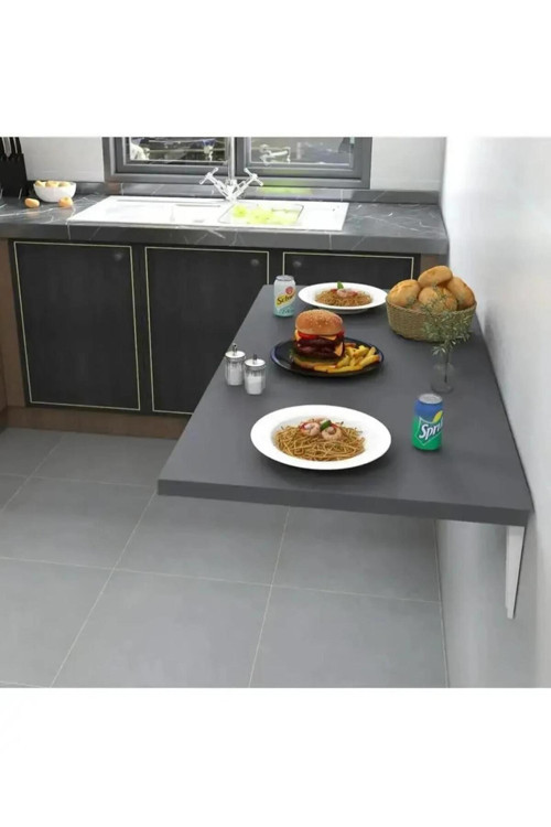 Katlanır Çalışma Masası Mutfak Masası Duvara Monte 70 X 45 Cm