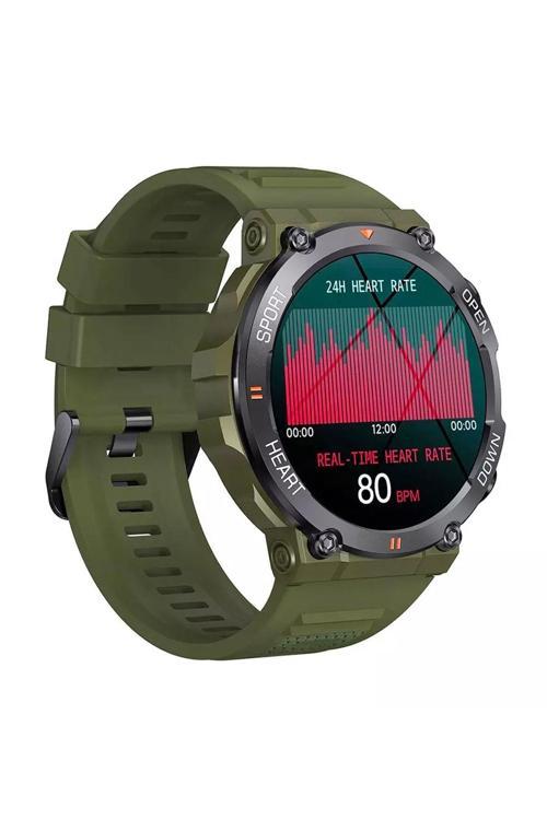 Atlasx Pro Tansiyon Sesli Görüşme Military Akıllı Saat ( Türkiye Garantili)