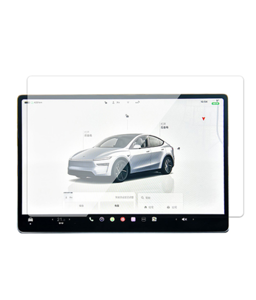 Tesla Model Y 15.6" Multimedya Ekran Koruyucu – 2in1 Tmperli Cam Çizilmez Koruma