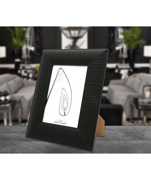 Siyah Dokulu Fotoğraf Çerçeve 5x7 12.5X17 cm