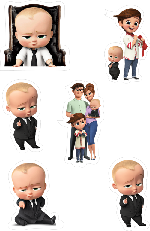 Baby Boss Yenilebilir Cupcake ve Pasta Resim Baskı
