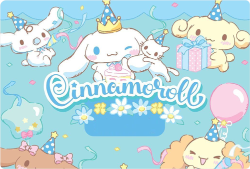 Cinnamoroll Dikdörtgen Pasta Yenilebilir Resim Baskı 28*19 cm