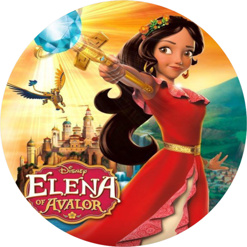 Elena Yuvarlak Pasta Yenilebilir Resim Baskı 20 cm 