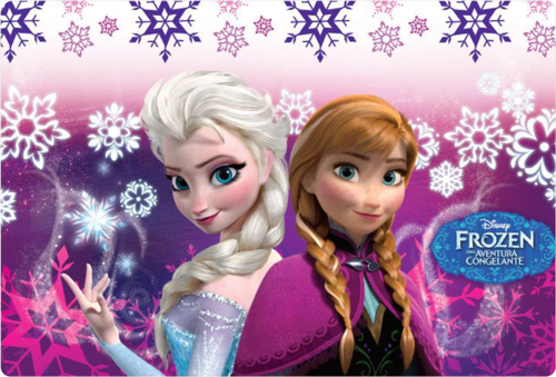 Frozen Dikdörtgen Pasta Yenilebilir Resim Baskı 28*19 cm