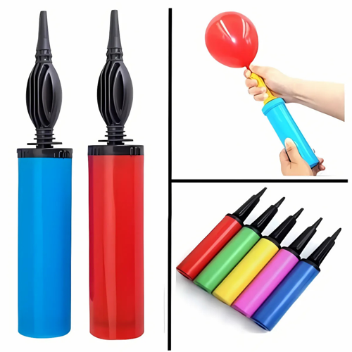 Renkli Balon Şişirme Pompası El Tipi Manuel