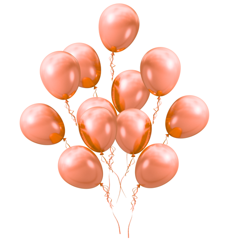 Turuncu Metalik Balon 100 Adet 11 inç 28 cm