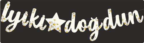 Papatya Temalı İyiki Doğdun Kaligrafi Banner