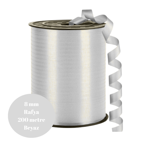 Rafya 8mm 200 metre Beyaz