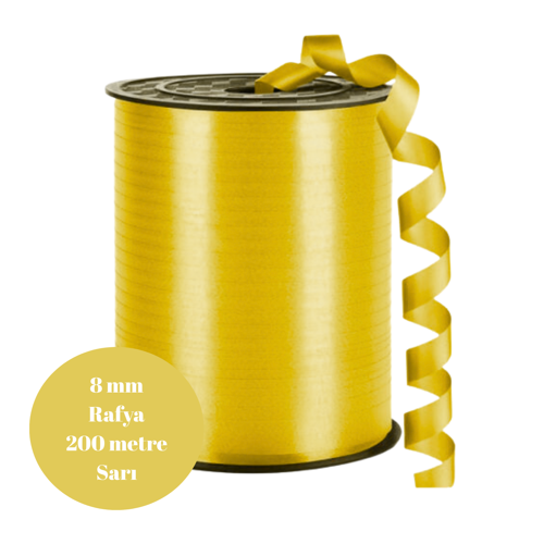 Rafya 8mm 200 metre Sarı