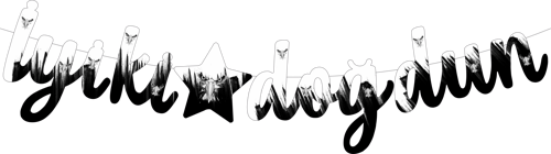 Siyah Beyaz Taraftar Temalı İyiki Doğdun Kaligrafi Banner