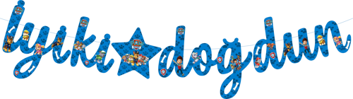 Paw Patrol Temalı İyiki Doğdun Kaligrafi Banner