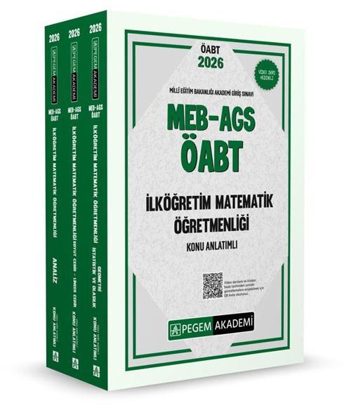 2026 MEB AGS ÖABT İlköğretim Matematik Konu Anlatımlı (3 Kitap)