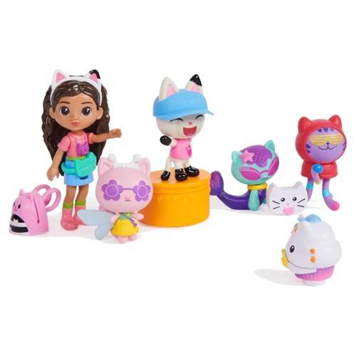 Deluxe Seyahat Figür Seti | 3 Yaş ve Üzeri Çocuklar İçin 5 Kedi Oyuncak Figürü, Sü