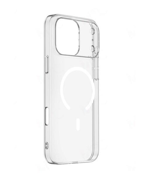 İphone 17 Uyumlu Kılıf Magsafe Wireless Kablosuz Şarj Destekli Sert Şeffaf Darbe Emici Kapak
