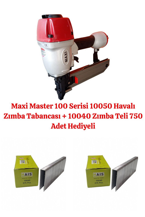 100 Serisi 10050 Havalı Zımba Tabancası + 10040 Zımba Teli 750 Adet Hediyeli