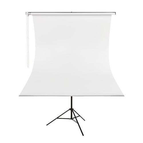 Kumaş - Seyyar Vesikalık Beyaz Renk Fon Perde 135x200 cm