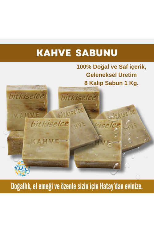 Saf Ve Doğal İçeriklerle Kahve Sabunu 950 Gr (8 Kalıp)