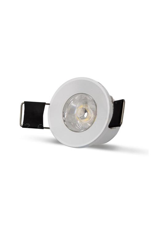 1,5 W Cob Led Yıldız Spot - Gün Işığı (3000K) - Beyaz Kasa - Yuvarlak - Sıva Altı - Ct-5270G