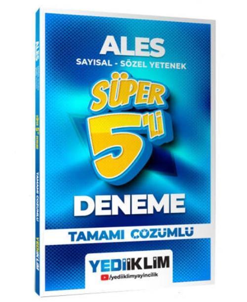 Yediiklim Ales Sayısal Sözel Yetenek Süper 5li Deneme Tamamı Çözümlü 2026