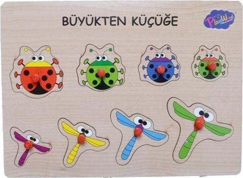 Ahşap Tutmalı Büyükten Küçüğe Oyuncak 2 ONY131/132 Playwood