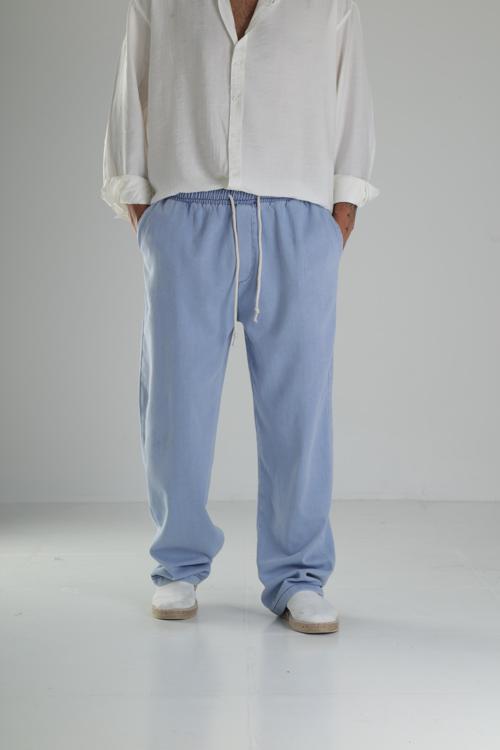 Yazlık Kot Kumaş Baggy Pantolon