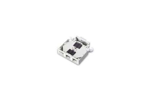Din Rail Fiber Sonlandırma Kutusu/Splice Box, 6 x SC//DX Coupler için, (E) 125 x (B) 130 x (Y) 35 mm